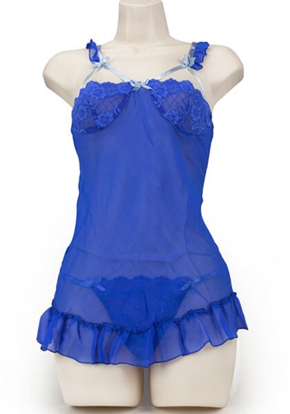 Baby Doll Half Cup Cobalto L